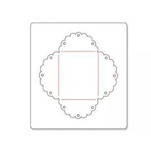 Sizzix Bigz Die Envelope, Scallop Lace #657107 Wedding Escort Place Card Favor